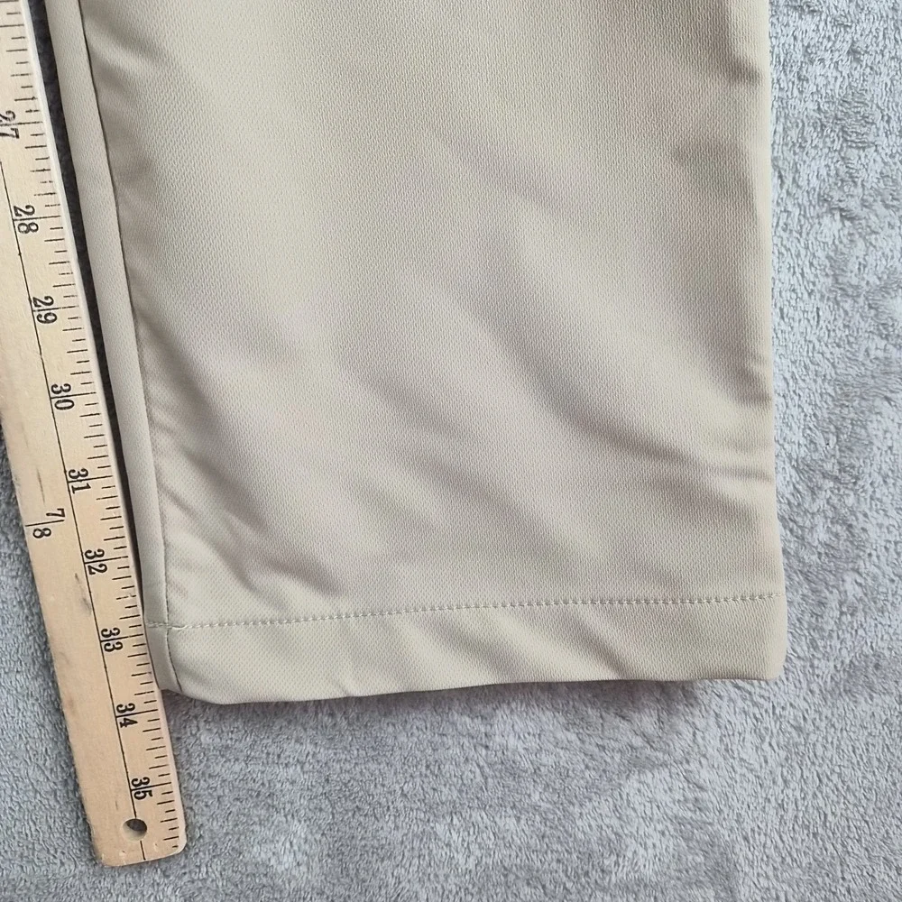 Banana Republic Pants Men 38x34 Tan Khaki Polyester Flat Front Chino Lightweight